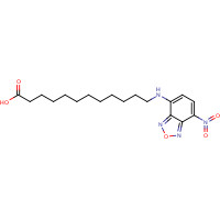96801-39-7 12-(7-NITROBENZOFURAZAN-4-YLAMINO)DODECANOIC ACID chemical structure