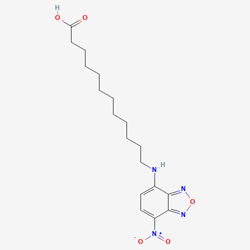 96801-39-7 12-(7-NITROBENZOFURAZAN-4-YLAMINO)DODECANOIC ACID chemical structure