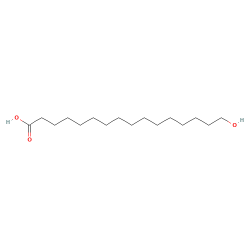 506-13-8 16-HYDROXYHEXADECANOIC ACID chemical structure