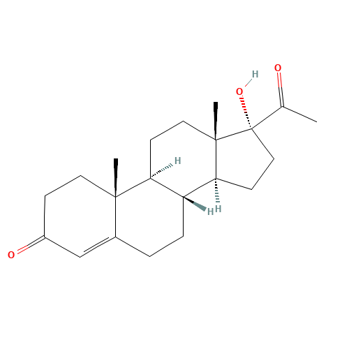 68-96-2 Hydroxyprogesterone chemical structure