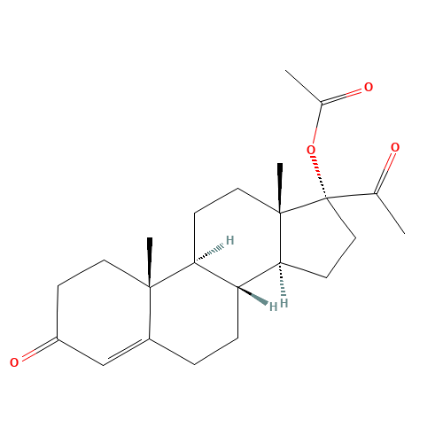 302-23-8 Hydroxyprogesterone acetate chemical structure