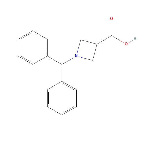 36476-87-6 1-Benzhydrylazetidine-3-carboxylic acid chemical structure