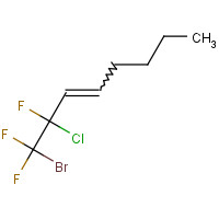30428-56-9 1-BROMO-2-CHLORO-1,1,2-TRIFLUORO-3-OCTENE chemical structure