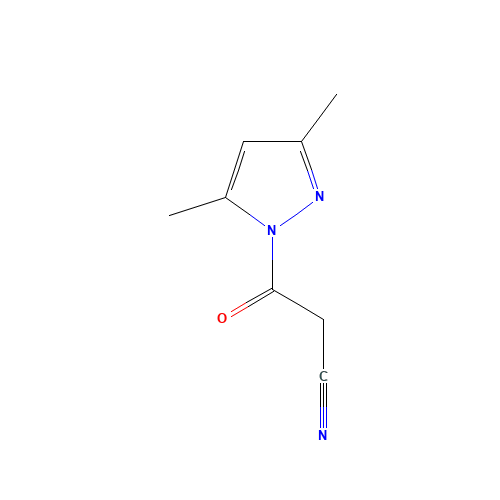 36140-83-7 1-CYANOACETYL-3,5-DIMETHYLPYRAZOLE chemical structure