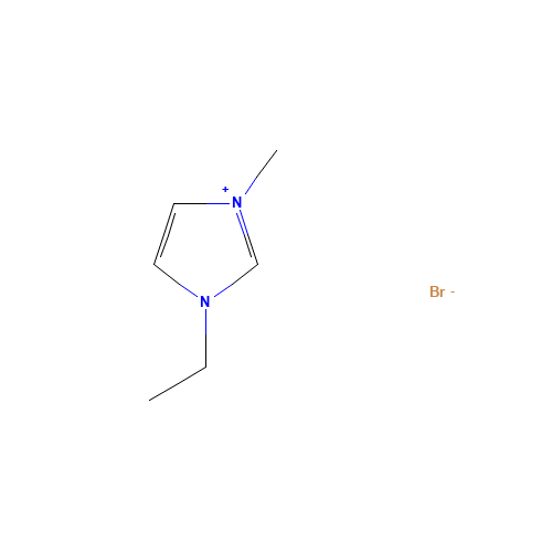 65039-08-9 1-Ethyl-3-methylimidazolium bromide chemical structure