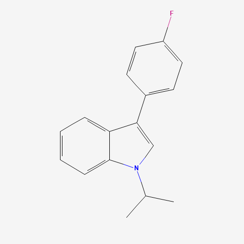 93957-49-4 3-(4-Fluorophenyl)-1-isopropyl-1H-indole chemical structure