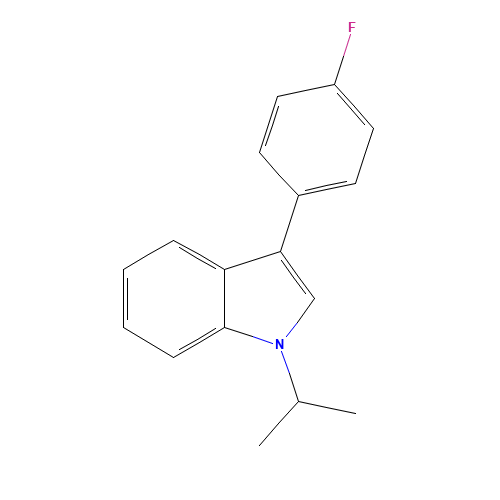 93957-49-4 3-(4-Fluorophenyl)-1-isopropyl-1H-indole chemical structure