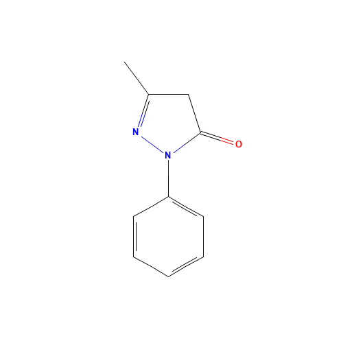 89-25-8 5-Methyl-2-phenyl-1,2-dihydropyrazol-3-one chemical structure