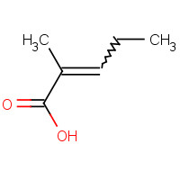 3142-72-1 2-Methyl-2-pentenoic acid chemical structure