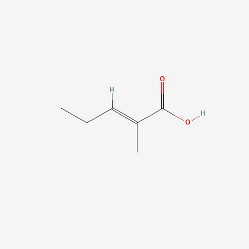 3142-72-1 2-Methyl-2-pentenoic acid chemical structure