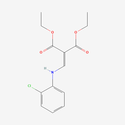 19056-78-1 2-((2-CHLOROPHENYLAMINO)METHYLENE)MALONIC ACID DIETHYL ESTER chemical structure