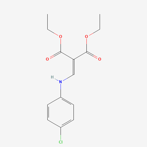 19056-79-2 2-((4-CHLOROPHENYLAMINO)METHYLENE)MALONIC ACID DIETHYL ESTER chemical structure