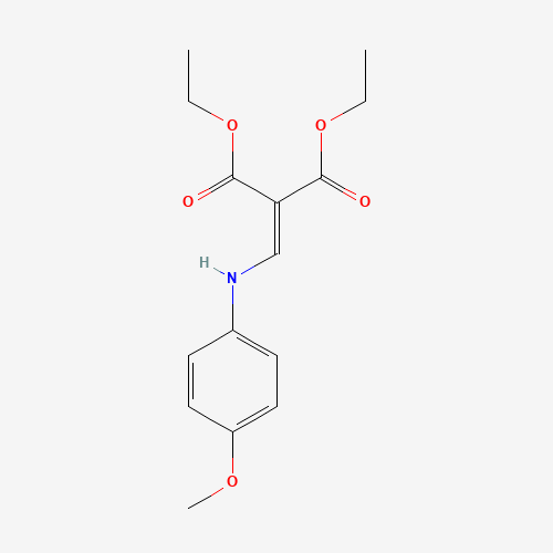 83507-70-4 2-((4-METHOXYPHENYLAMINO)METHYLENE)MALONIC ACID DIETHYL ESTER chemical structure