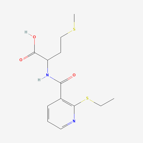 175201-66-8 2-(([2-(ETHYLTHIO)-3-PYRIDYL]CARBONYL)AMINO)-4-(METHYLTHIO)BUTANOIC ACID chemical structure