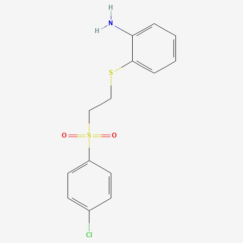 175201-83-9 2-([2-[(4-CHLOROPHENYL)SULFONYL]ETHYL]THIO)ANILINE chemical structure