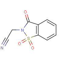 52188-12-2 (1,1,3-TRIOXO-1,3-DIHYDRO-1LAMBDA6-BENZO[D]ISOTHIAZOL-2-YL)-ACETONITRILE chemical structure