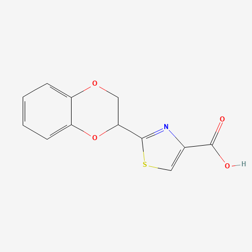 175203-34-6 2-(2,3-DIHYDRO-1,4-BENZODIOXIN-2-YL)-1,3-THIAZOLE-4-CARBOXYLIC ACID chemical structure