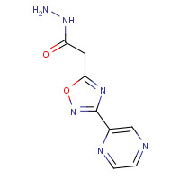 175203-77-7 2-(3-PYRAZIN-2-YL-1,2,4-OXADIAZOL-5-YL)ETHANOHYDRAZIDE chemical structure