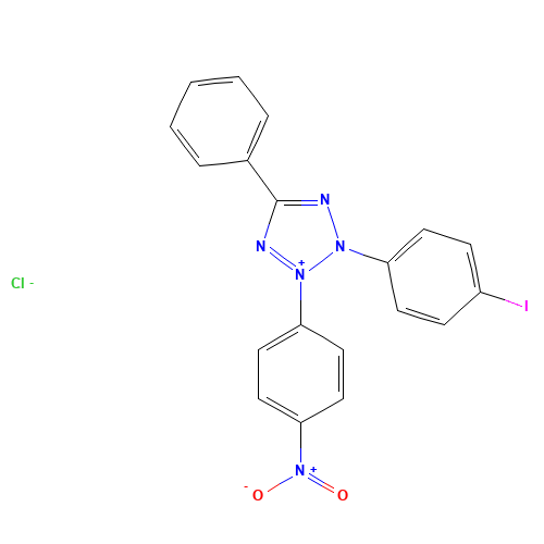 146-68-9 2-(4-Iodophenyl)-3-(4-nitrophenyl)-5-phenyltetrazolium chloride chemical structure