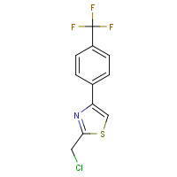 499785-53-4 2-(Chloromethyl)-4-(4-(trifluoromethyl)phenyl)-1,3-thiazole chemical structure