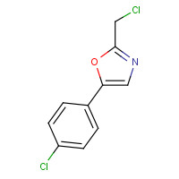 64640-12-6 2-(CHLOROMETHYL)-5-(4-CHLOROPHENYL)1,3-OXAZOLE chemical structure