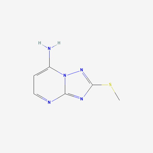 113967-74-1 2-(METHYLTHIO)[1,2,4]TRIAZOLO[1,5-A]PYRIMIDIN-7-AMINE chemical structure