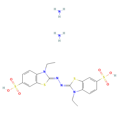 30931-67-0 Diammonium 2,2'-azino-bis(3-ethylbenzothiazoline-6-sulfonate) chemical structure