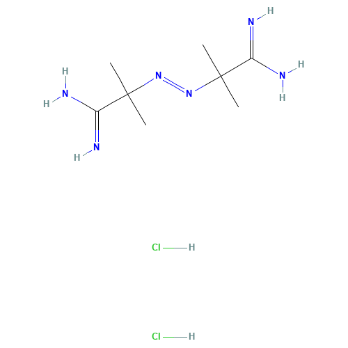 2997-92-4 2,2'-Azobis(2-methylpropionamidine) dihydrochloride chemical structure