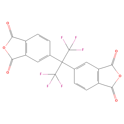 1107-00-2 4,4'-(Hexafluoroisopropylidene)diphthalic anhydride chemical structure