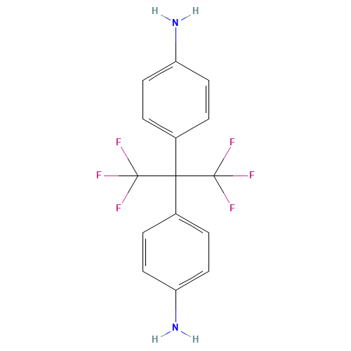 1095-78-9 2,2-Bis(4-aminophenyl)hexafluoropropane chemical structure