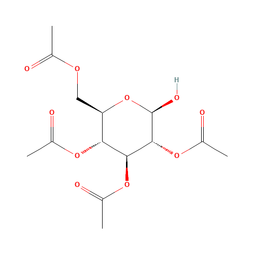3947-62-4 2,3,4,6-TETRA-O-ACETYL-BETA-D-GLUCOPYRANOSE chemical structure