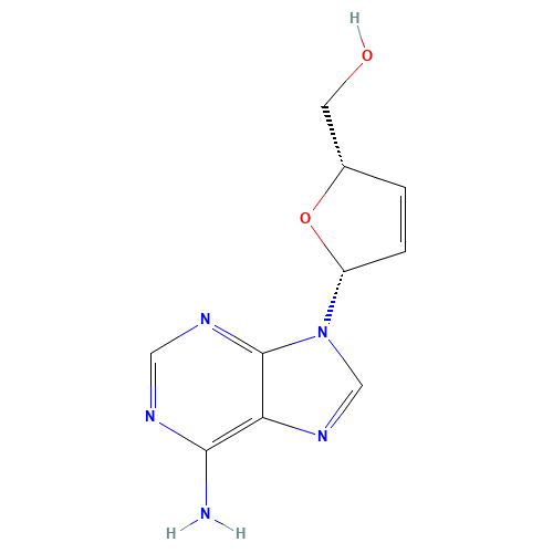 7057-48-9 2',3'-DIDEOXY-2',3'-DIDEHYDROADENOSINE chemical structure