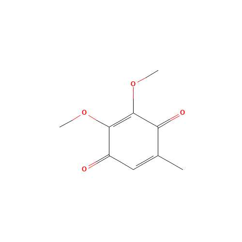 605-94-7 2,3-Dimethoxy-5-methyl-p-benzoquinone chemical structure