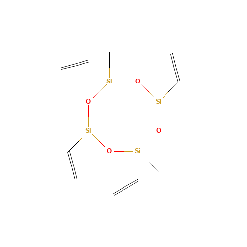 2554-06-5 2,4,6,8-Tetravinyl-2,4,6,8-tetramethylcyclotetrasiloxane chemical structure