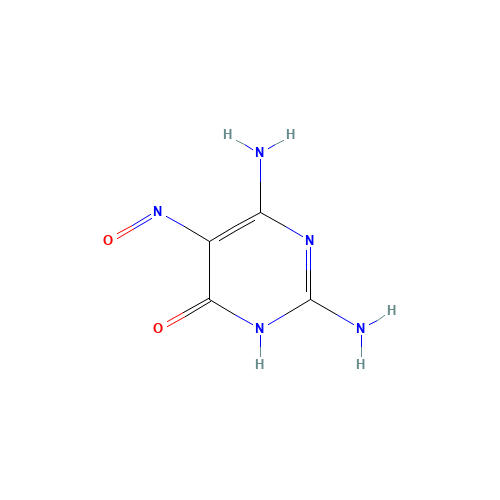 2387-48-6 2,4-DIAMINO-6-HYDROXY-5-NITROSOPYRIMIDINE chemical structure