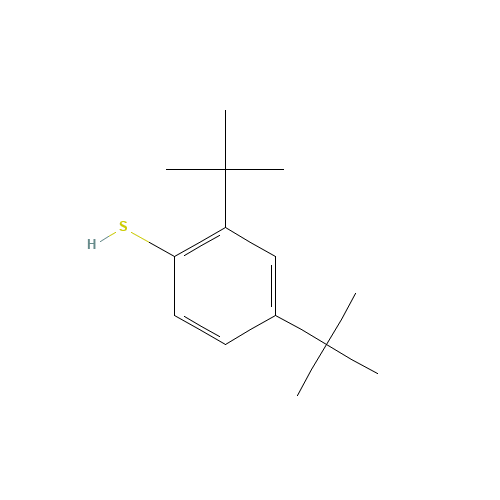 19728-43-9 2,4-DI-TERT-BUTYLTHIOPHENOL chemical structure
