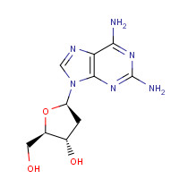 4546-70-7 2,6-Diaminopurine 2'-deoxyriboside chemical structure