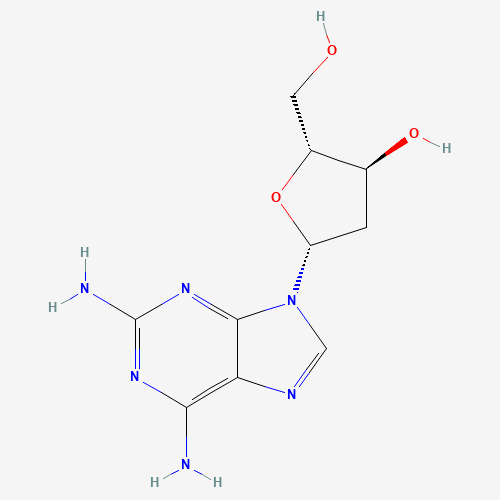 4546-70-7 2,6-Diaminopurine 2'-deoxyriboside chemical structure