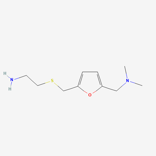 66356-53-4 5-[[(2-Aminoethyl)thio]methyl]-N,N-dimethyl-2-furfurylamine chemical structure