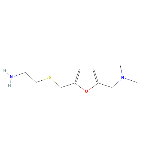 66356-53-4 5-[[(2-Aminoethyl)thio]methyl]-N,N-dimethyl-2-furfurylamine chemical structure