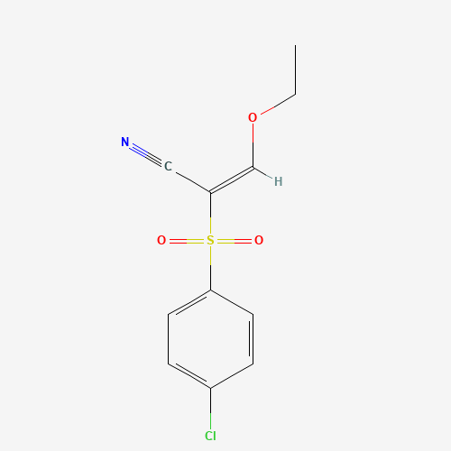32083-27-5 2-((4-CHLOROPHENYL)SULFONYL)-3-ETHOXYPROP-2-ENENITRILE chemical structure