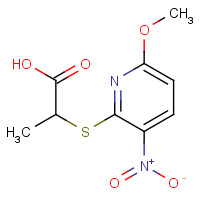 175205-01-3 2-[(6-METHOXY-3-NITRO-2-PYRIDYL)THIO]PROPANOIC ACID chemical structure