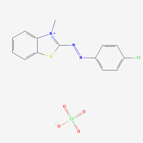 16600-06-9 2-((p-Chlorophenyl)azo)-3-methylbenzothiazoliumperchlorate chemical structure