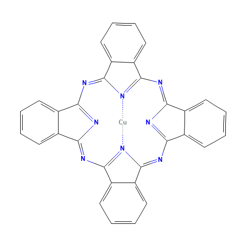 147-14-8 (29H,31H-phthalocyaninato(2-)-N29,N30,N31,N32)copper chemical structure