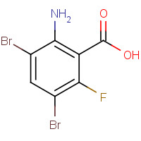 175135-10-1 2-AMINO-3,5-DIBROMO-6-FLUOROBENZOIC ACID chemical structure