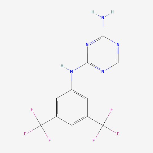 66088-50-4 2-AMINO-4-[3,5-BIS(TRIFLUOROMETHYL)PHENYL]AMINO-1,3,5-TRIAZINE chemical structure