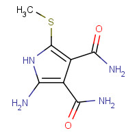 38187-09-6 2-Amino-5-(methylthio)-(1H)-pyrrole-3,4-dicarboxamide chemical structure