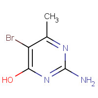 6307-35-3 2-AMINO-5-BROMO-4-HYDROXY-6-METHYLPYRIMIDINE chemical structure