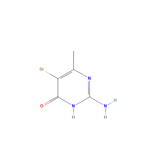 6307-35-3 2-AMINO-5-BROMO-4-HYDROXY-6-METHYLPYRIMIDINE chemical structure