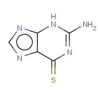 28128-40-7 2-AMINO-6-HYDROXY-8-MERCAPTOPURINE chemical structure